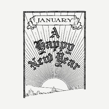Happy New Year poster drawing, | Free PSD - rawpixel