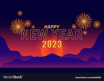 happy new year text banner
