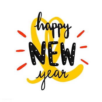 Happy new year typography vector | Free stock vector - 472492
