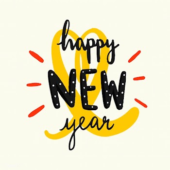Happy new year typography vector | Free stock vector - 472549