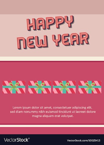 Happy New Year vector image