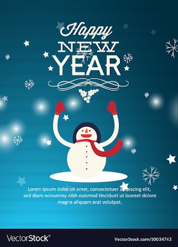 Happy New Year vector image