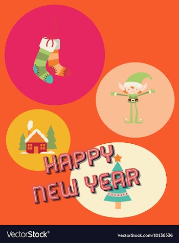 Happy New Year vector image