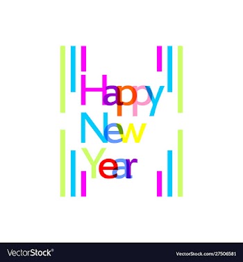 Happy new year vector image