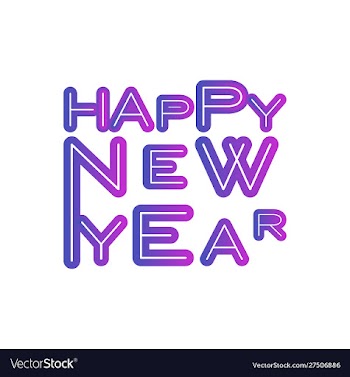 Happy new year vector image