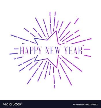 Happy new year vector image