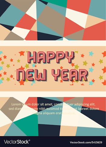 Happy New Year vector image