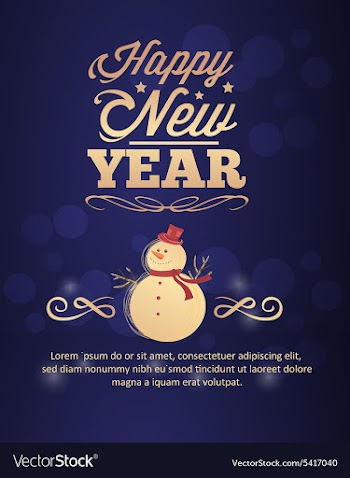 Happy New Year vector image