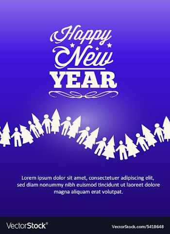 Happy New Year vector image