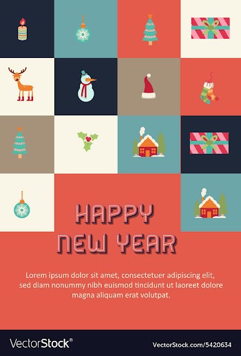 Happy New Year vector image