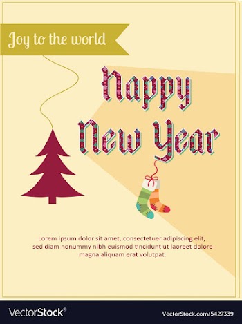 Happy New Year vector image