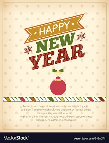 Happy New Year vector image