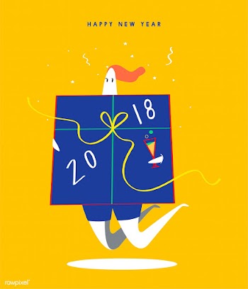 Happy New Years 2018 concept illustration | Free stock vector - 457349