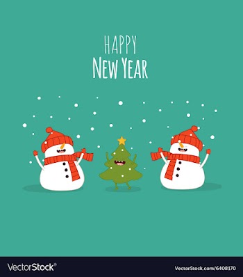  					Happy NewYear card vector image														