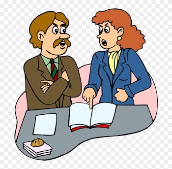 Happy Parents, Happy Children - People Arguing Clipart