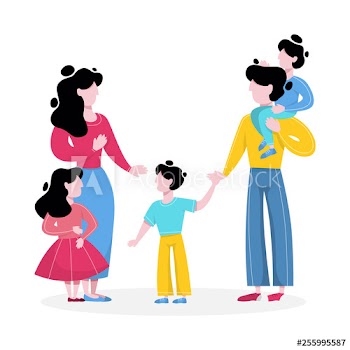 Happy parents with child