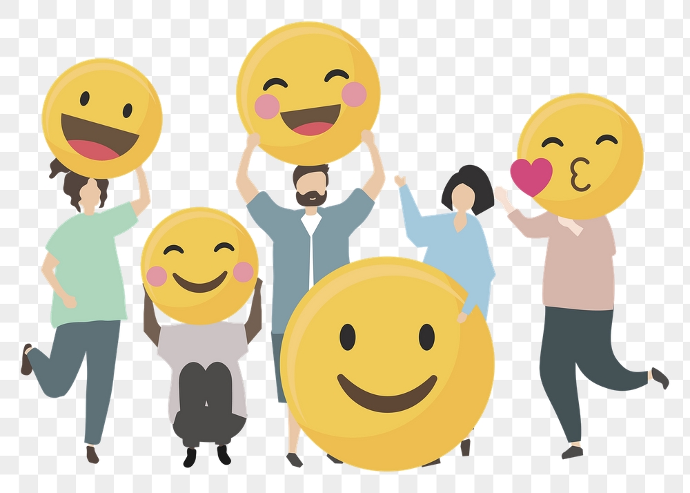 Happy people illustration png, flat | Free PNG - rawpixel