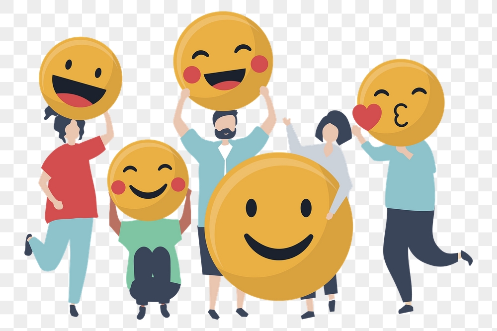 Happy people illustration png, flat | Free PNG - rawpixel