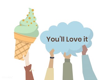 Happy people with ice cream | Free stock vector - 414773