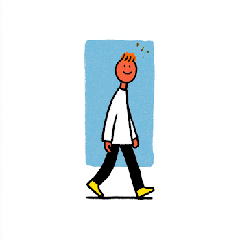 Happy Person Walking
