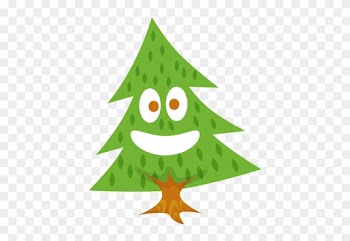 Happy Pines Icon - Cute Pine Tree Clipart