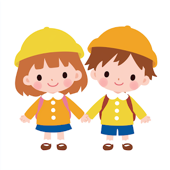 Happy Preschool Friends Holding Hands