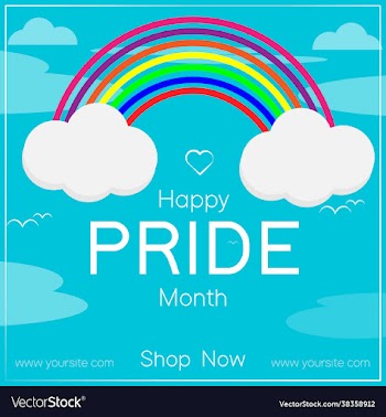 happy pride month banner for social media