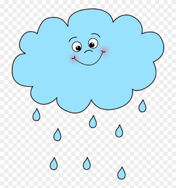 Happy Rain Cloud - Cartoon Picture Rain Cloud