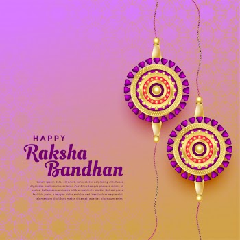 Happy raksha bandhan festival background Free Vector