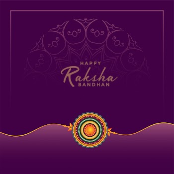 Happy raksha bandhan festival greeting card Free Vector