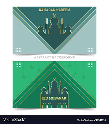 happy ramadan kareem background with green color