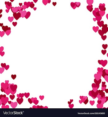 Happy random heart background design - valentines vector image