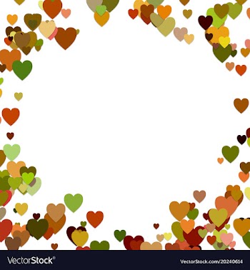 Happy random heart background design - valentines vector image