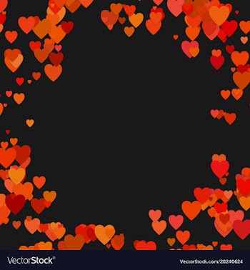 Happy random heart background design - valentines vector image