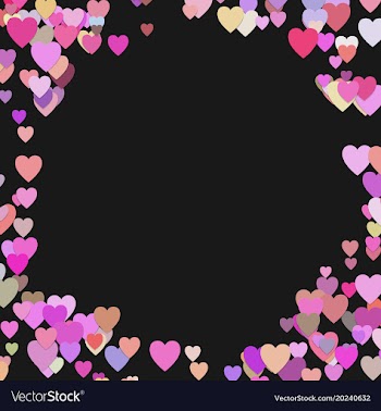 Happy random heart background design - valentines vector image