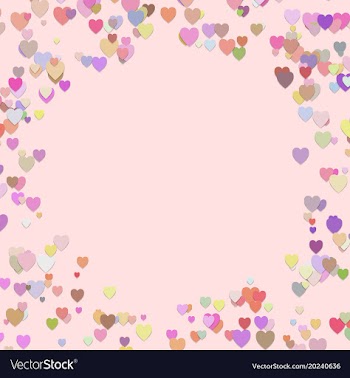 Happy random heart background design - valentines vector image