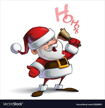  					Happy Santa Ho Ho Ho vector image														