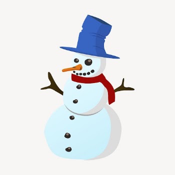 Happy snowman illustration. Free public | Free Photo - rawpixel