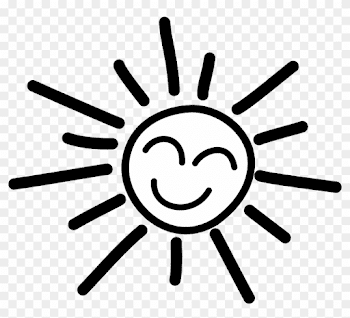 Happy Stick Figure Sun - Sunshine Black And White - Free ...