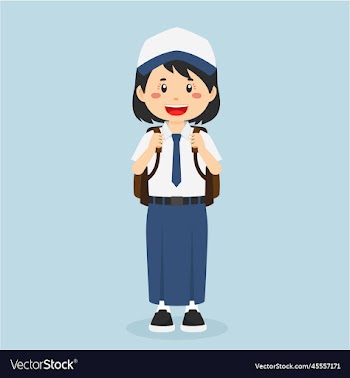 happy student ready go to school