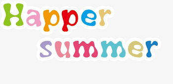 Happy Summer, Summer Clipart, English PNG Transparent Image and ...