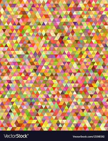 Happy summer triangle mosaic background vector image