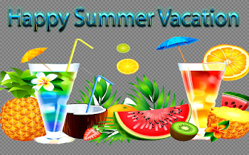 Happy Summer Vacation PNG Clipart