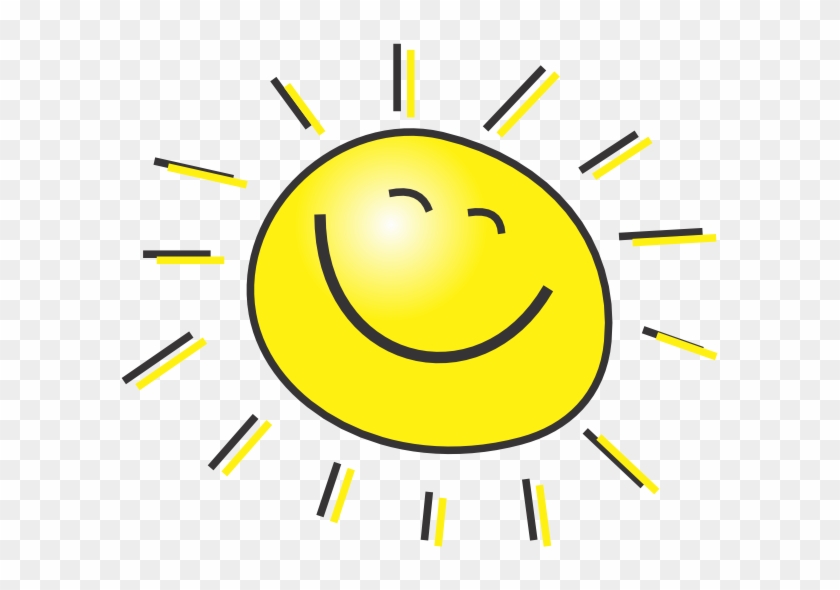 Happy - Sun - Clipart - Black - And - White - Cartoon Sun