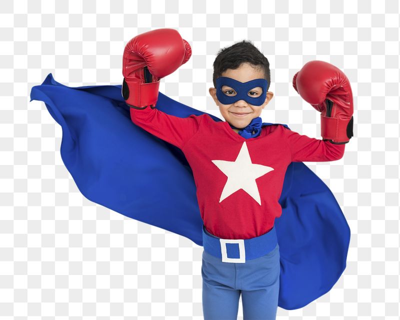 Happy superhero kid png sticker, | Free PNG - rawpixel
