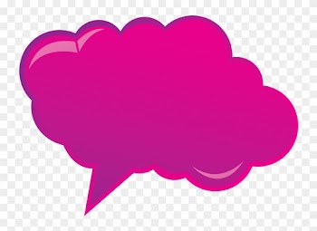 Happy Talk, Keep Talking Happy Talk » Pink Cloud Bubble - Clip Art