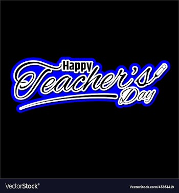 happy teacher day text style