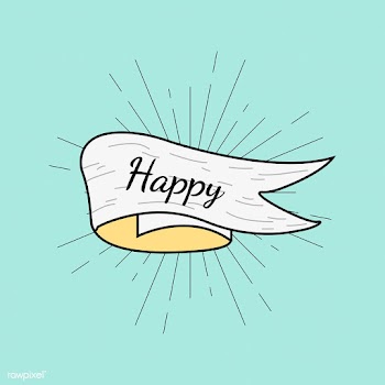 Happy text in a badge | Free stock vector - 575086