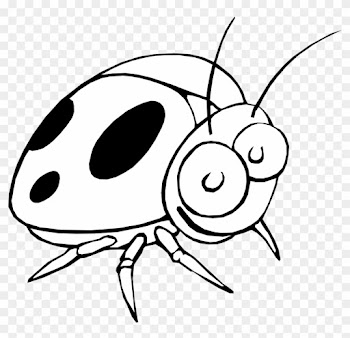 Happy Thanksgiving Clip Art Clipart Coloring Book Colouring - Ladybug Cartoon Black And White