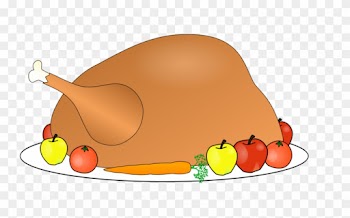 Happy Thanksgiving Clipart - Turkey Thanksgiving Food Cartoon